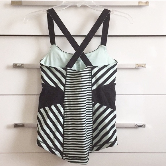 LULULEMON CLASSIC STRIPE MINT TANK TOP - Picture 5 of 10